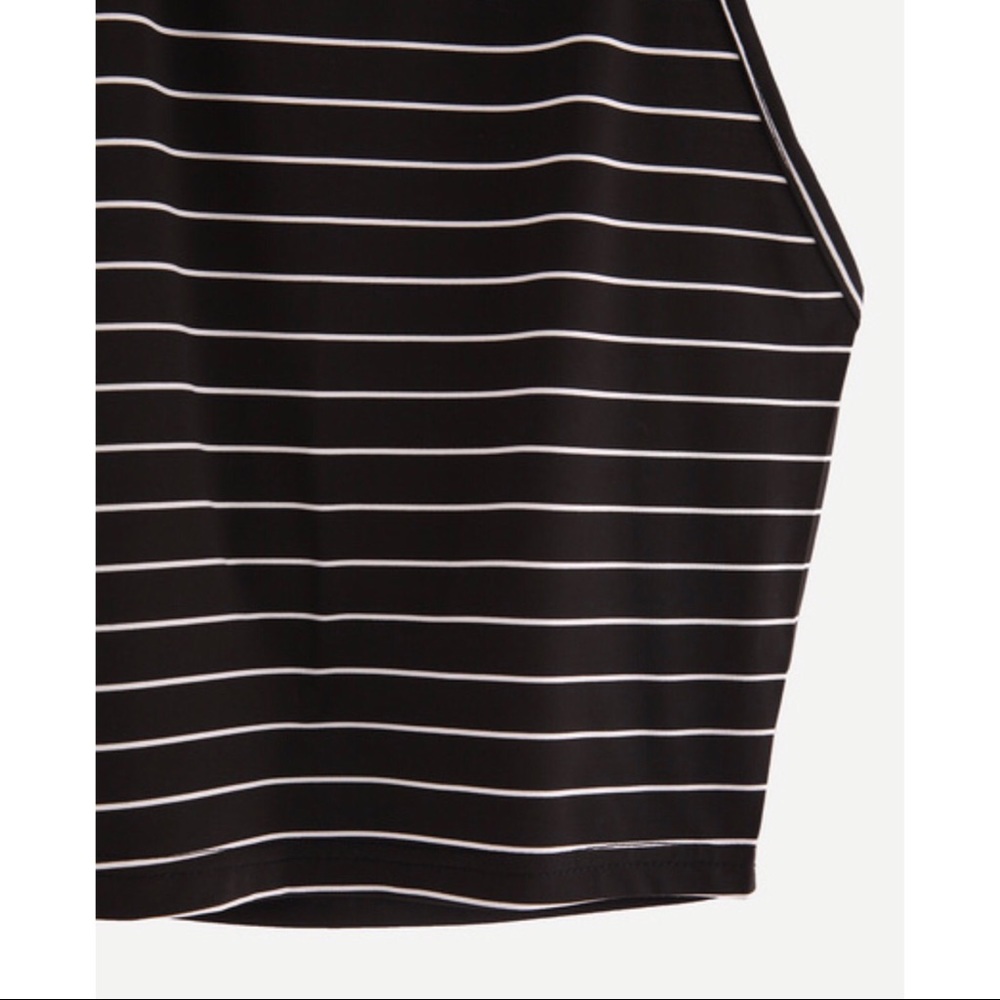 Halter Striped Cami Top - Picture 3 of 4